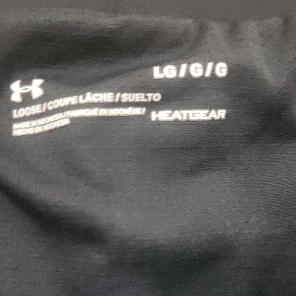 Under Armour Blue and Black Athletic Shorts with Dynamic Design Size Large - Picture 2 of 3